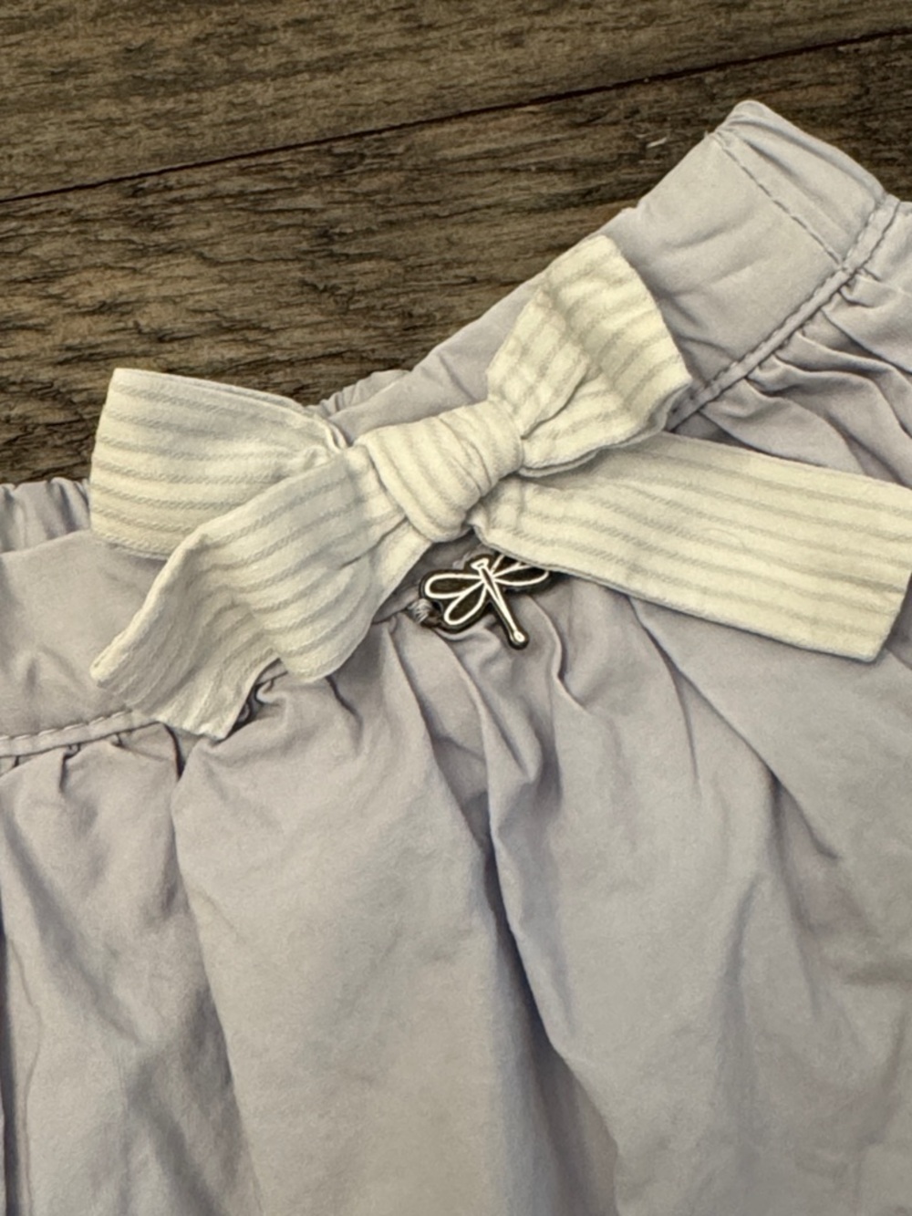 Sergent Major Girls' Cotton Skirt with Bow - Picture 3 of 4